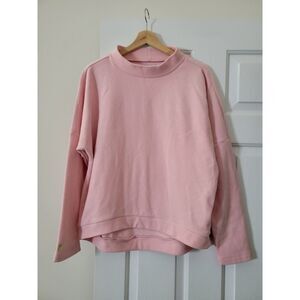 Dudley stephens Pink Fleece Mockneck Sweater M
